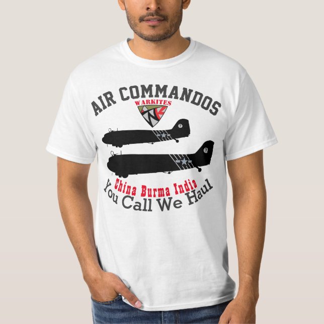 Camiseta Do "C-47 dos comandos ar" de Warkites (Frente)