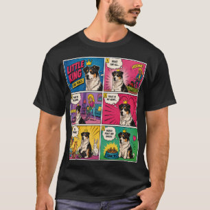 Camiseta do cachorro de quadrinhos Little King Big
