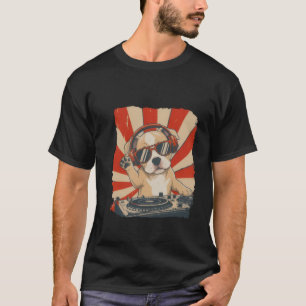 Camiseta do Cachorro DJ Legal, Cachorro Engraçado