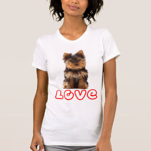 Camiseta do Cachorro Filhote Yorkshire Terrier