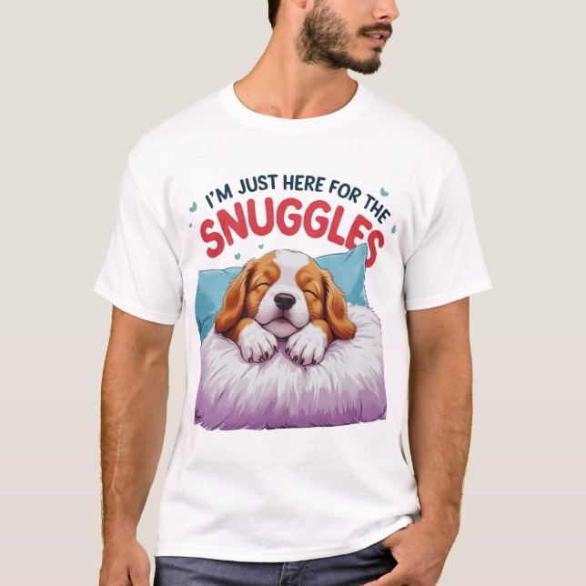 Camiseta do Cachorro Lover - Estou aqui apenas par (Frente)