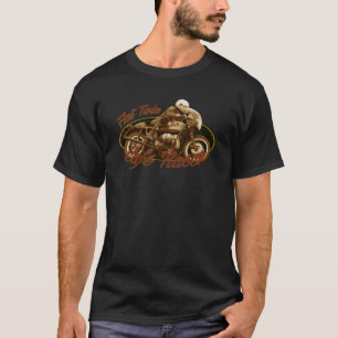 Camiseta Do café do piloto gêmeo horizontalmente