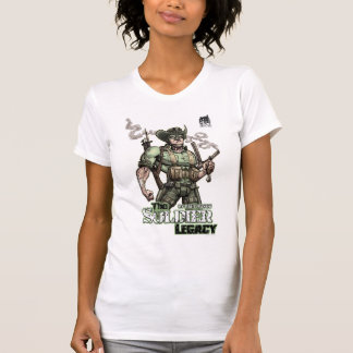 Camiseta Do "camisa da pose do herói do legado soldado"