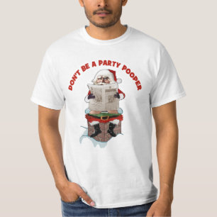 Camiseta Do "camisa engraçada do Natal de Pooper partido"