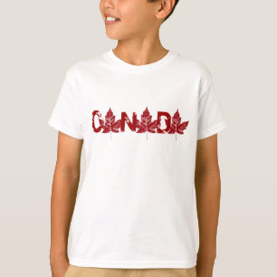 Camiseta do Canadá para crianças Camisas de Souven