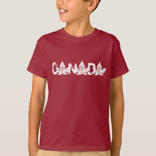 Camiseta do Canadá para crianças Camisas de Souven