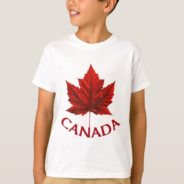 Camiseta do Canadá para crianças e crianças do Can (Frente)