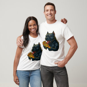 Camiseta do Cão Faminto de Pizza – Cachorro Feroz