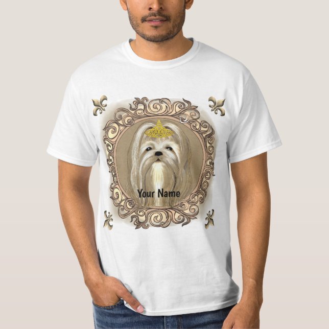Camiseta do cão maltês princesa (Frente)