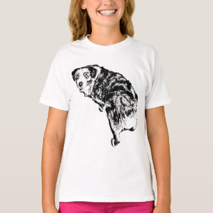 Camiseta do Cão Pastor Australiano – Tinta Artísti