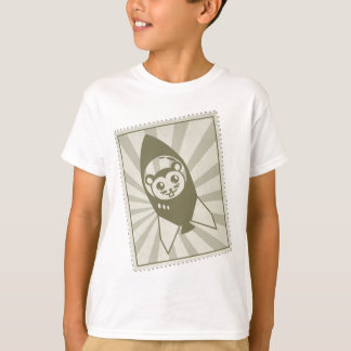 Camiseta do Carimbo de Hamster do Vintage Space