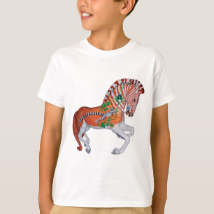 Camiseta do Carousel Animal Quagga Zebra Foto do C