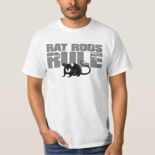 Camiseta do Carro Clássico com Regra Rat Rods