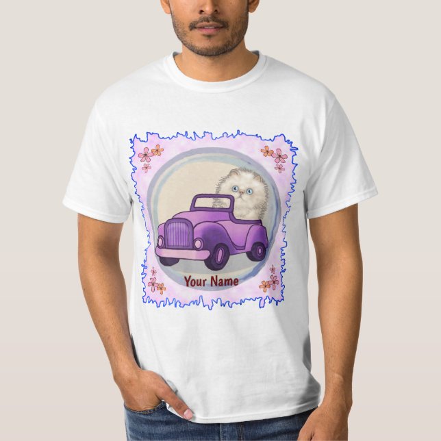 Camiseta do Carro do Gato Himalaio (Frente)