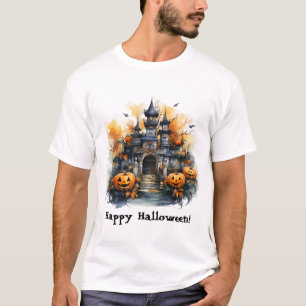 Camiseta do Castelo Assombrado de Halloween