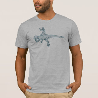 Camiseta do cavaleiro do dinossauro de Jesus