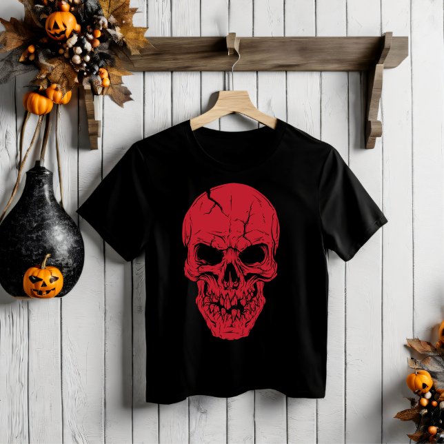Camiseta do Caveira do Halloween (Criador carregado)