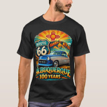 Camiseta do Centenário da Rota 66 de Albuquerque