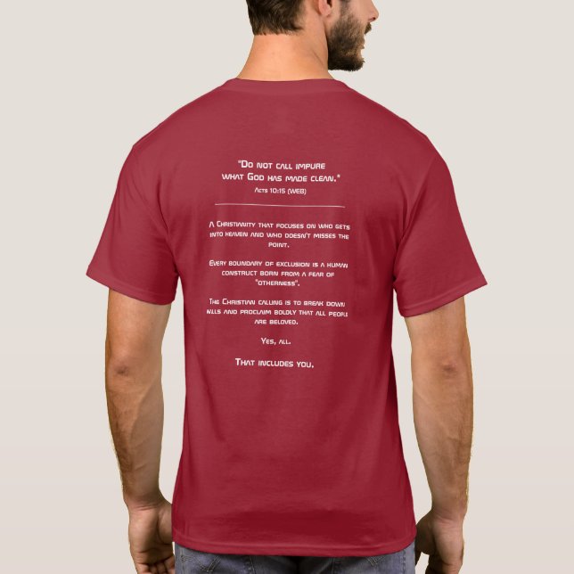 Camiseta do Chamado Cristão (Logotipo RRR) (Verso)