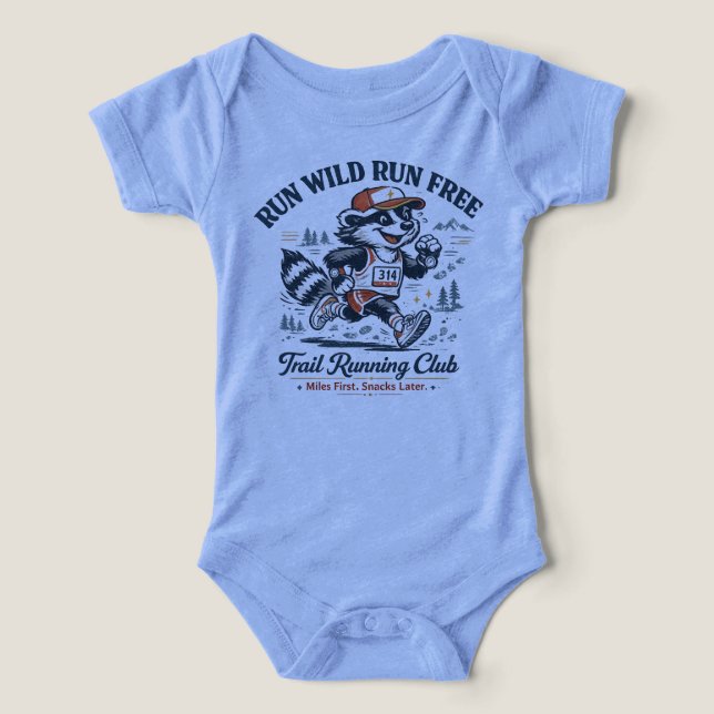 Camiseta do Clube de Trail Running Run Wild Run Fr (Design frontal)