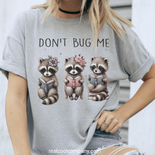 Camiseta do Clube do Livro do Guaxinim "Não me Inc