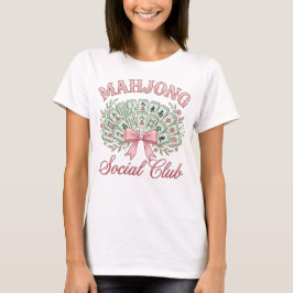 Camiseta do Clube Social de Mahjong Coquette com L
