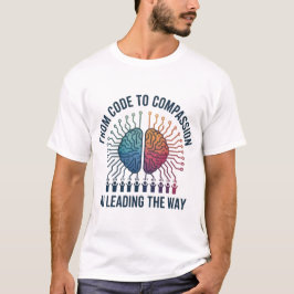 Camiseta Do Código à Compaixão - A IA lidera o caminho