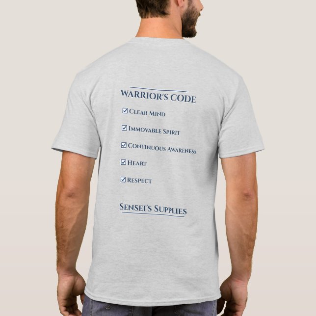 Camiseta do Código do Guerreiro (Verso)