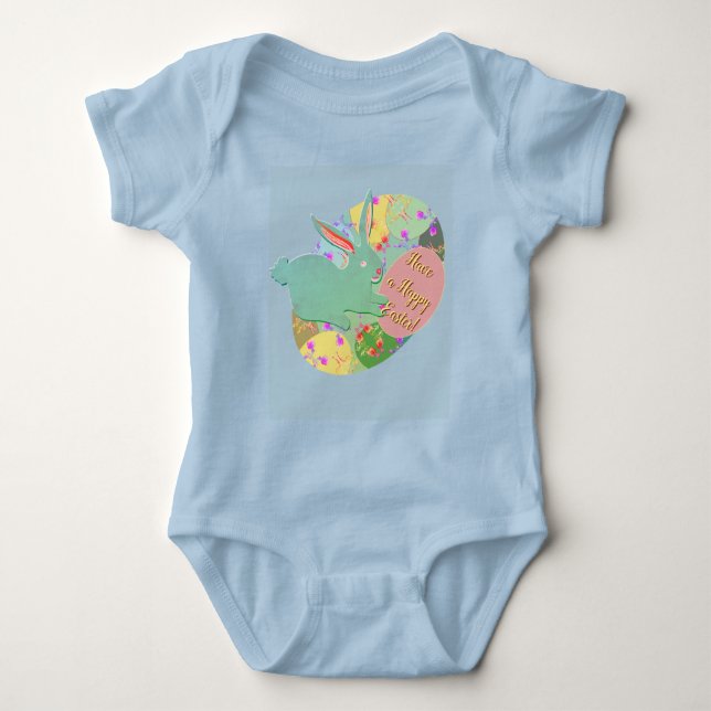 Camiseta do Coelho de Páscoa para Menino (Frente)