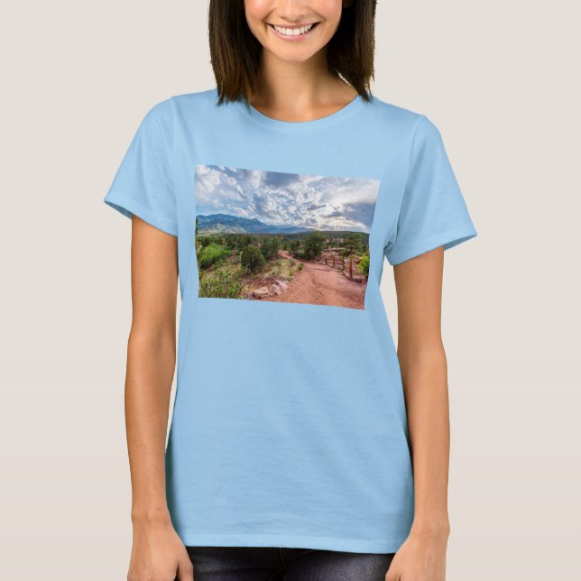 Camiseta do Colorado Pikes Peak Evening Hike (Frente)