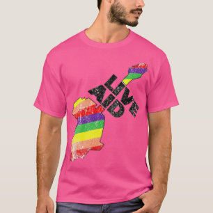 Camiseta do Concerto Live Aid Retro 1985 (Arco-Íri