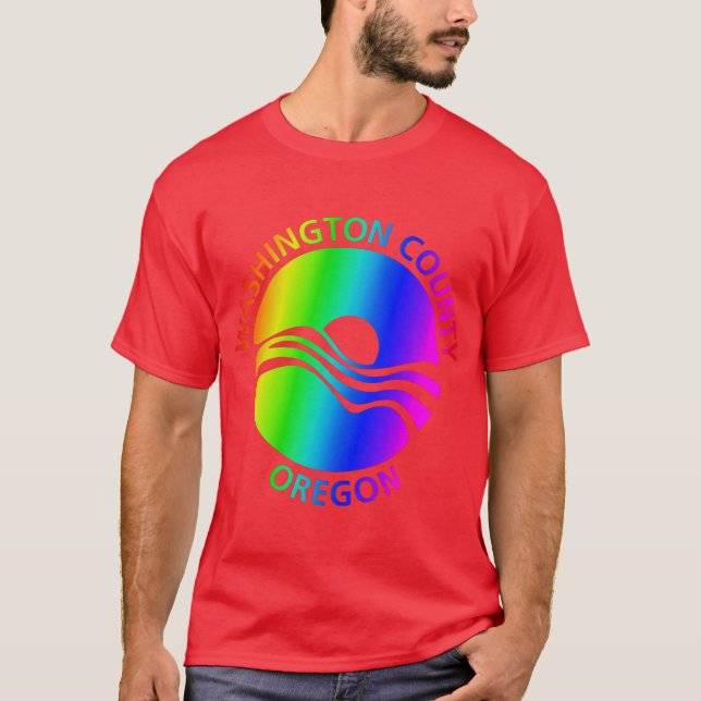 Camiseta do Condado de Washington - Escolha sua co (Frente)