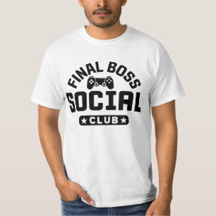 Camiseta do Controle de Jogo do Final Boss Social