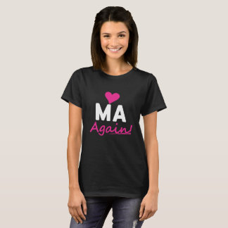 Camiseta Do coração das mães presente do anúncio do bebê