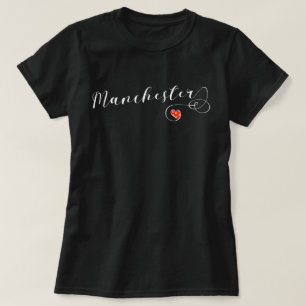 Camiseta do coração de Manchester, Inglaterra