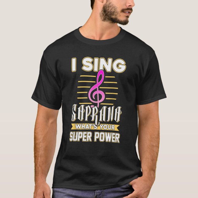 Camiseta do coro musical Soprano (Frente)