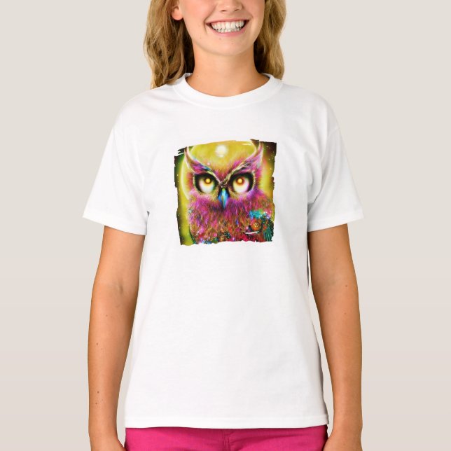 Camiseta do coruja boêmia (Frente)