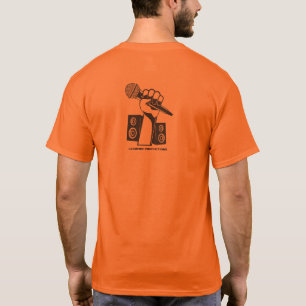 Camiseta do cotovelo laranja