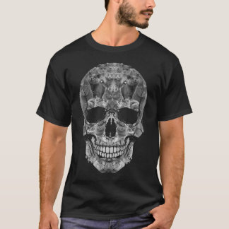 Camiseta do crânio de gato - Gatinho Skeleton Hall