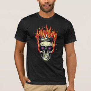 Camiseta do crânio: Design gótica para almas rebel