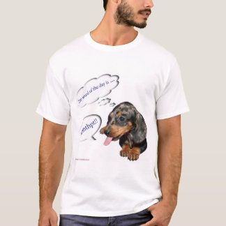 Camiseta Do "Dachshund da atitude filhote de cachorro"