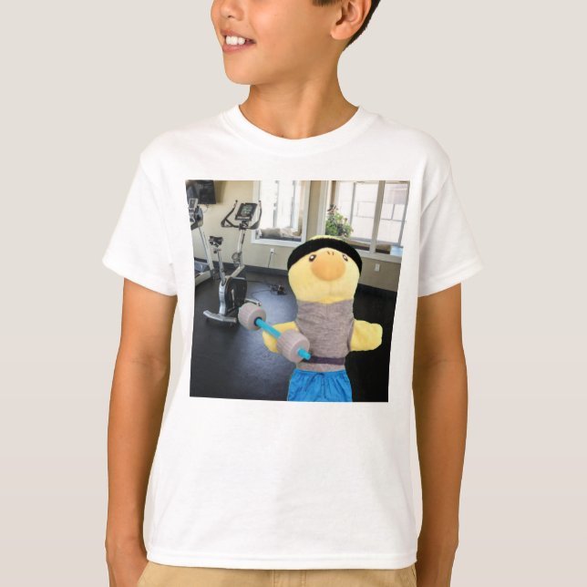 Camiseta do Danny Duck na academia (Frente)