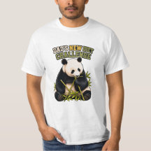 Camiseta do Desafio de Dieta do Panda no Dia dos P