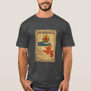 Camiseta do Design de Selo da Antiga Iugoslávia