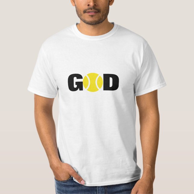 Camiseta do Deus do Tênis (Frente)