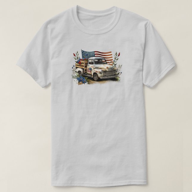 Camiseta do Dia 4 de Julho (Frente do Design)