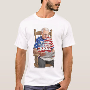 Camiseta do Dia 4 de Julho Orgulho Americano da 3ª