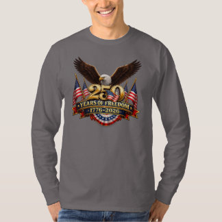 Camiseta do dia da independência 250 anos de liber