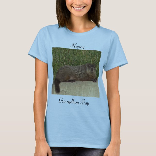 Camiseta do Dia da Marmota (Frente)