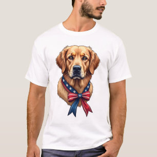 Camiseta do Dia da Memória do Golden Retriever Pat